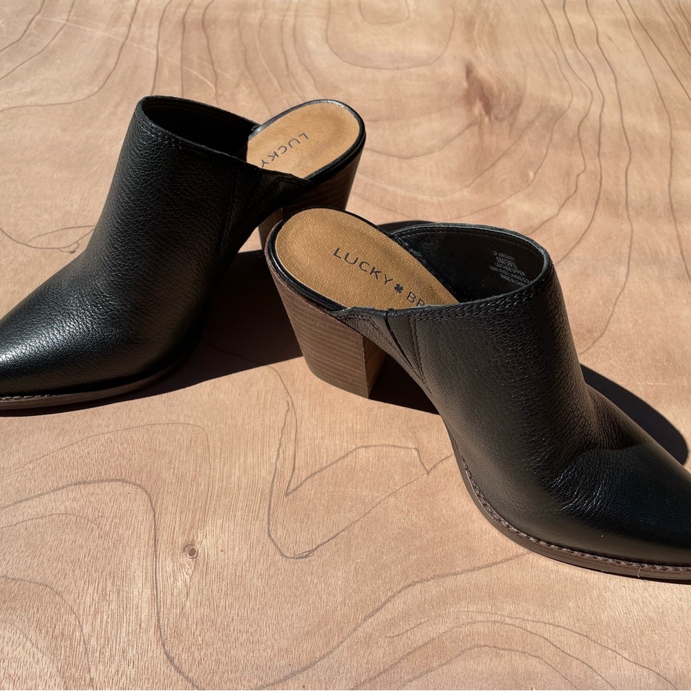 Lucky Brand Mule Heeled Boots
